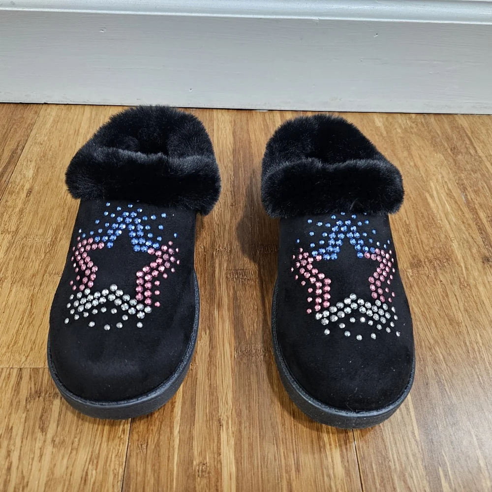​✨ BRAND NEW! Skechers Kids' Sleepy Slides - Radiant Star Slippers Size 3